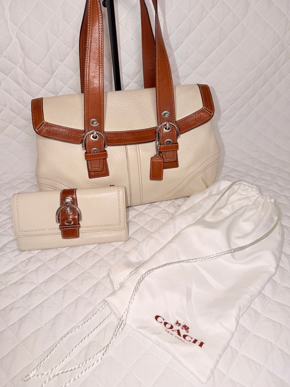 Coach SoHo Hampton Shoulder Bag with Matching Wallet